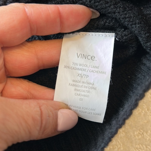 Vince Ombré Dip Dye Cableknit Cashmere Wool Sweater - Picture 8 of 8